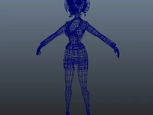 бізнес жінка мультфільм сфальсифіковані 3D Модель