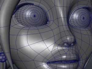 business woman cartoon rigged 3Dモデル