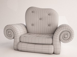 armchair 01 3D Model