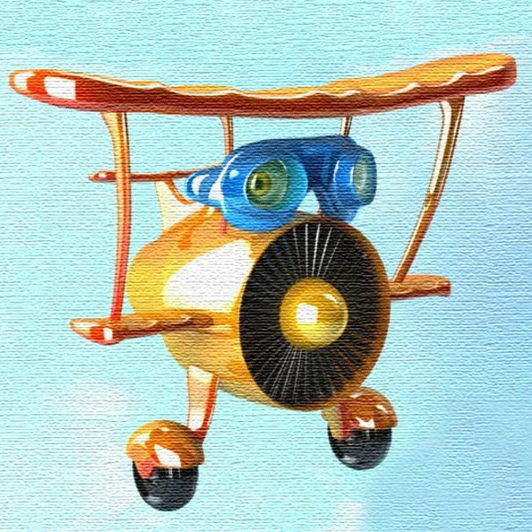 airplane cartoon 02 3D Model .c4d .max .obj .3ds .fbx .stl .blend