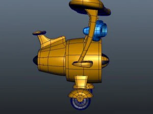 airplane cartoon 02 3D Model