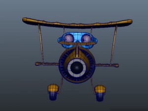airplane cartoon 02 3D Модель