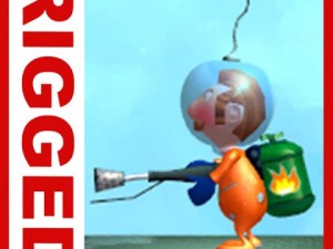 astronaut cartoon rigged 3D Model