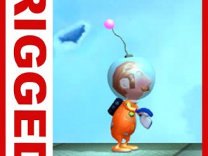 astronaut cartoon rigged Modelo 3D