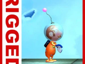 desenho animado de astronauta manipulado Modelo 3D