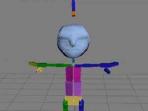 astronaut cartoon rigged Modelo 3D