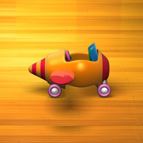 baby walker cartoon 01 3D Model .c4d .max .obj .3ds .fbx .stl .blend 