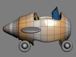 baby walker cartoon 01 3D Model