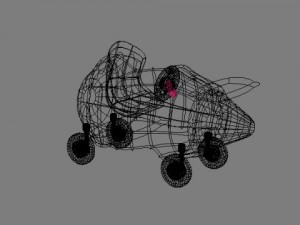 baby walker cartoon 01 3D Model