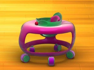 desenho de andador de beb&ecirc; 02 Modelo 3D