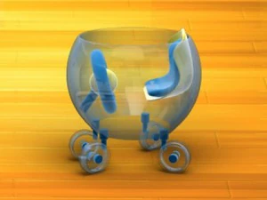 desenho de andador de beb&ecirc; 03 Modelo 3D