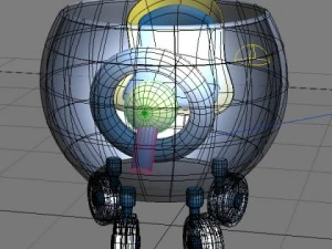 baby walker cartoon 03 3D Model