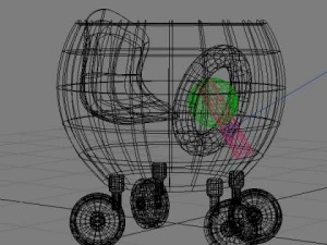 baby walker cartoon 03 3D Model