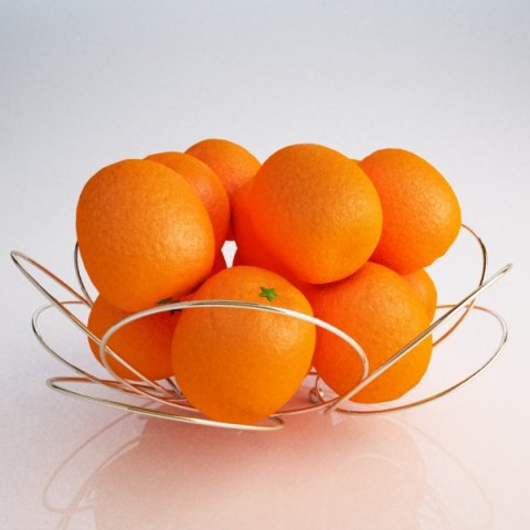 basket oranges 3Dモデル .c4d .max .obj .3ds .fbx .stl .blend 