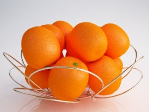basket oranges 3D Модель