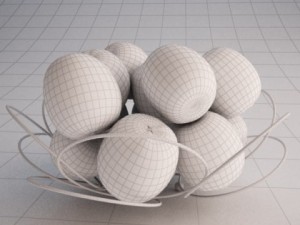 basket oranges 3Dモデル