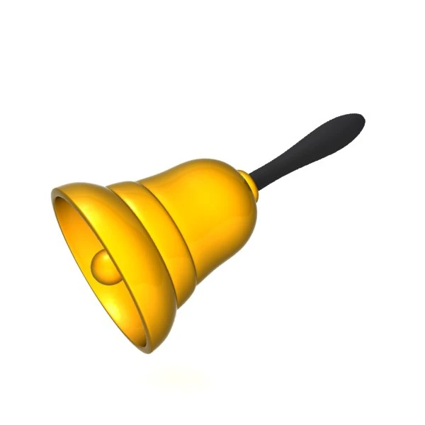 handbell 3D Model .c4d .max .obj .3ds .fbx .stl .blend 