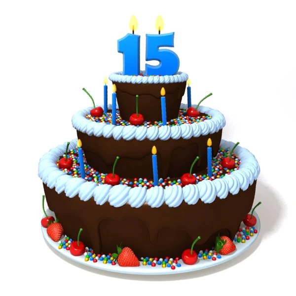birthday cake 3D Model .c4d .max .obj .3ds .fbx .stl .blend 