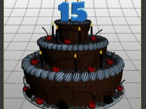 birthday cake 3D Model