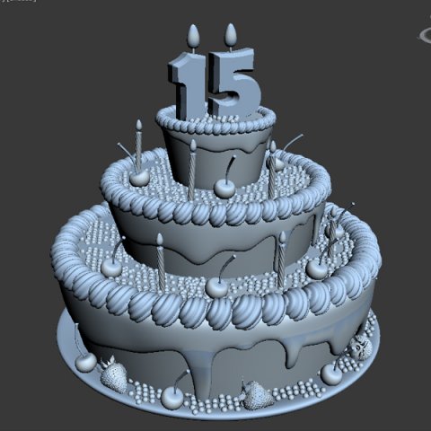 Ice Cream Cake - 3D Culinary Arts :: Behance