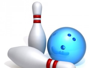 bowling pins and ball 3D-Modell