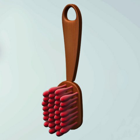 brush 3D 모델 .c4d .max .obj .3ds .fbx .stl .blend 