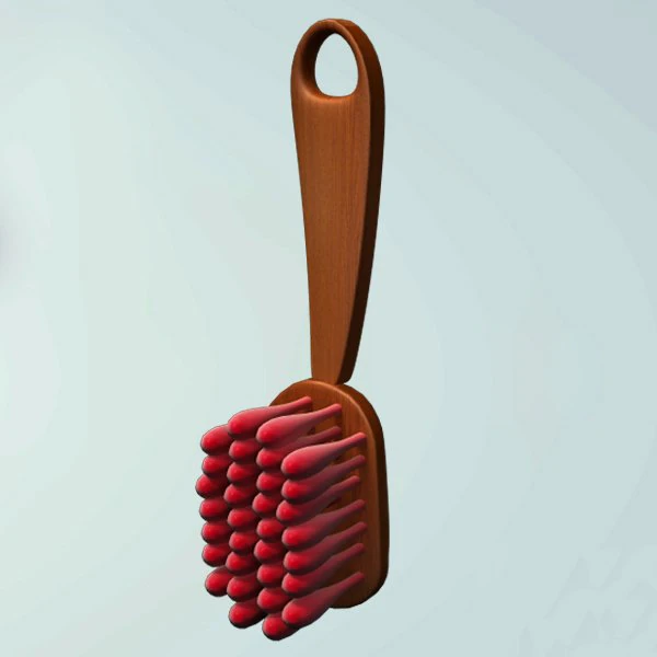 brush 3D Model .c4d .max .obj .3ds .fbx .stl .blend 