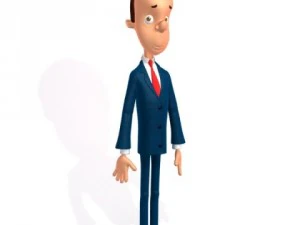cartone animato di uomo d'affari Modello 3D