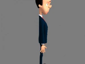 businessman cartoon 3D Model