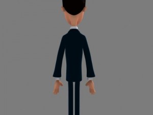 businessman cartoon 3D Модель