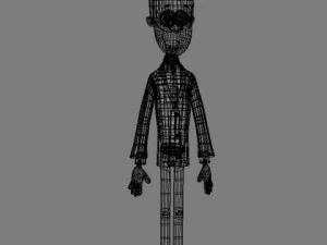 businessman cartoon 3D Model