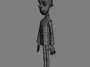 businessman cartoon 3D Model