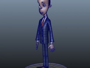 businessman cartoon 3D Модель