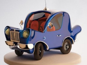 car cartoon 3D-Modell
