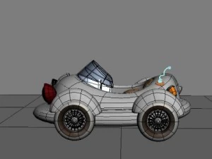 car cartoon 02 3D Model