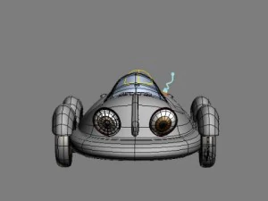 car cartoon 02 3D Model