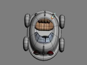 car cartoon 02 3D Model