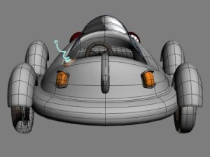 car cartoon 02 3D Model