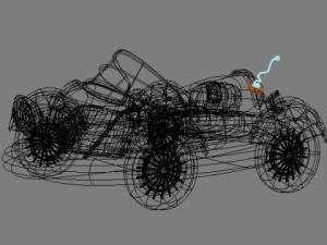 car cartoon 02 3D Model