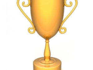 champion golden trophy 3D Model