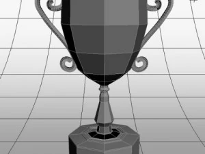 champion golden trophy 3D Model