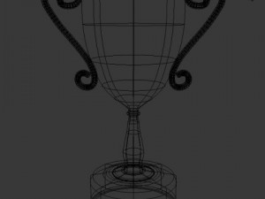 champion golden trophy 3D Модель