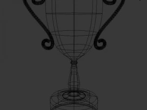 champion golden trophy 3D Model