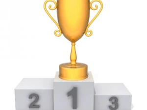 champion golden trophy 3D Model