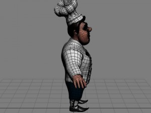 chef cartoon 3D Model