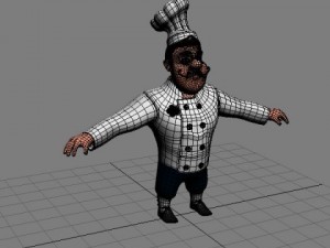 chef cartoon 3D Model