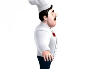 chef cartoon 3D Model