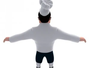 chef cartoon 3D Model