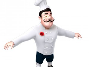 chef cartoon 3D Model
