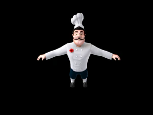 chef cartoon 3D Model